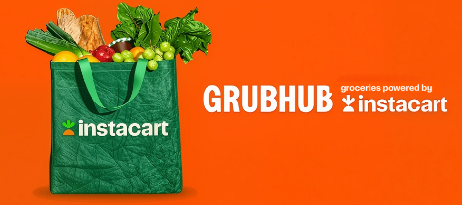 Grubhub partners with Instacart to expand grocery options on its platform